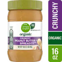 Simple Truth Organic® No Stir Crunchy Peanut Butter Spread 16 oz
