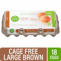 Simple Truth™ Natural Cage Free Large Brown Eggs 18 ct