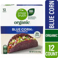 Simple Truth Organic® Blue Corn Taco Shells 12 ct / 5.5 oz