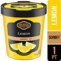 Private Selection® Lemon Sorbet Pint 16 oz