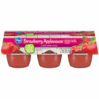 Kroger® Strawberry Applesauce Cups 6 ct / 4 oz