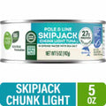 Simple Truth® Pole and Line Skipjack Chunk Light Tuna in Spring Water with Sea Salt 5 oz