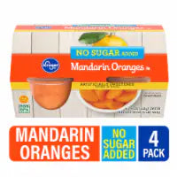 Kroger® Mandarin Orange Cups No Sugar Added 4 ct / 4 oz