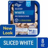 Kroger® Sliced White Mushrooms 8 oz