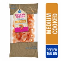 Kroger® Medium Peeled & Deveined Cooked Shrimp Tail-On 16oz