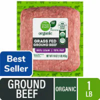 Simple Truth Organic Grass Fed 85%/15% Ground Beef 1 LB
