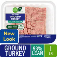 Simple Truth® 93/7 Natural Ground Turkey Tray 1 LB