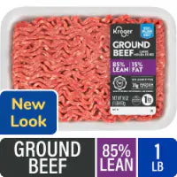 Kroger® 85/15 Ground Beef Tray 1 LB