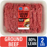 Kroger® 80/20 Ground Beef Tray 2 LB