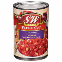 S&W® Premium Petite-Cut Diced Tomatoes with Sweet Onions & Roasted Garlic 14.5 oz