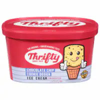 Thrifty Chocolate Chip Cookie Dough Ice Cream Tub 48 oz