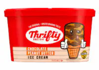 Thrifty Chocolate Peanut Butter Ice Cream Tub 48 oz