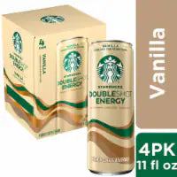 Starbucks DoubleShot® Vanilla Energy Iced Coffee Multipack Cans 4 pk / 11 fl oz
