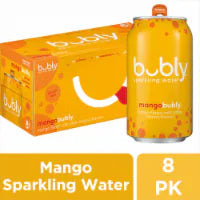 Bubly™ Mango Flavored Sparkling Water Cans 8 pk / 12 fl oz