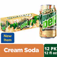 Dirty Mountain Dew® Cream Soda Cans 12 pk / 12 fl oz