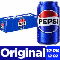 Pepsi Cola® Soda Cans 12/ 12oz
