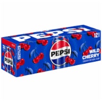 Pepsi Cola® Wild Cherry Soda Cans 12 cans / 12 fl oz