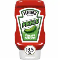 Heinz Tomato Ketchup with Pickle Seasoning, Bottle 13.5 OZ