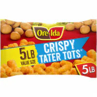 Ore-Ida Seasoned Crispy Frozen Tater Tots Value Size 5 LB