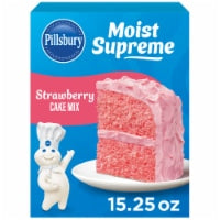 Pillsbury Moist Supreme Strawberry Cake Mix, 15.25 oz Box