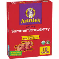 Annie's Organic Summer Strawberry Fruit Flavored Snacks 10 ct / 0.7 oz