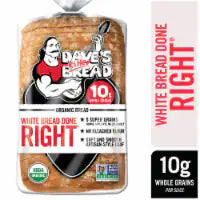 Dave's Killer Bread White Bread Done Right, Artisan-Style Organic White Bread, 24 oz Loaf