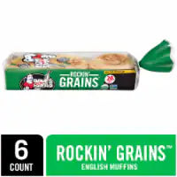Dave's Killer Bread Rockin' Grains English Muffins Organic Whole Grain English Muffins 6 ct