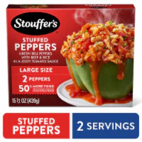 Stouffer's Stuffed Peppers Large Size Frozen Stuffed Peppers Easy Single Frozen Meals 15.5 oz