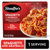 Stouffer's Spaghetti and Meatballs Single Serve Frozen Pasta Single Frozen Meals 12.6 OZ