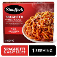 Stouffer's Spaghetti with Meat Sauce Single Serve Frozen Pasta Single Frozen Meals 12 OZ