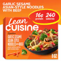 Lean Cuisine Garlic Sesame Asian-Style Noodles with Beef Frozen Meals Frozen Lunch or Dinner 8 OZ