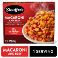 Stouffer's Macaroni and Beef Single Serve Frozen Pasta Single Frozen Meals 12.875 oz