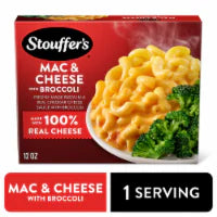 Stouffer's Macaroni and Cheese with Broccoli Single Serve Easy Frozen Dinners 12 OZ