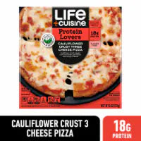 Vital Pursuit Cauliflower Crust Three Cheese Pizza Gluten Free Frozen Meal 6.2 OZ