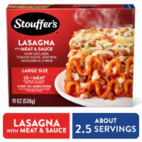 Stouffer's Classic Lasagna with Meat and Sauce Large Size Oven Ready Frozen Dinners 19 oz