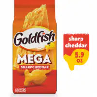 Goldfish® Mega Bites Sharp Cheddar Cheese Crackers 5.9 oz