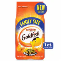Goldfish Crackers Flavor Blasted Xtra Cheddar Crackers Family Size 10oz