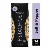 Wonderful Pistachios Salt & Pepper Flavored Pistachios 14 oz