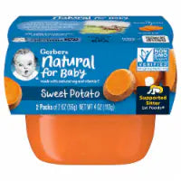 Gerber® 1st Foods Stage 1 Sweet Potato Baby Food Tubs 2 ct / 2 oz