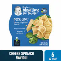 Gerber Pick-Ups Cheese and Spinach Ravioli Toddler Meal net wt 6 oz