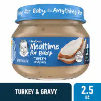 Gerber 2nd Foods Mealtime for Baby Baby Food Turkey and Gravy