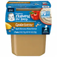 Gerber® 2nd Foods Apple Banana with Mixed Cereal Baby Food Tubs 2 ct / 4 oz