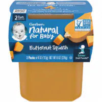 Gerber® 2nd Foods Butternut Squash Baby Food Tubs 2 ct / 4 oz