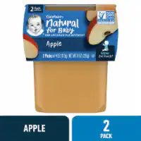 Gerber® 2nd Foods Apple Baby Food Tubs 2 packs of 4 oz