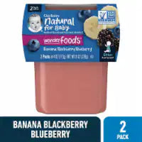 Gerber® 2nd Foods Banana Blackberry Blueberry Baby Food Tubs 2 packs of 4 oz