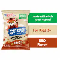 Get'ems from Gerber BBQ Roundos Puff Snack Kids Snack Made with Whole Grain Quinoa 2.25 oz