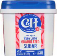 C&H Premium Pure Cane Granulated Sugar Tub 3.5 lb