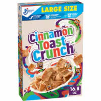 General Mills Cinnamon Toast Crunch Large Size Cereal 16.8 oz
