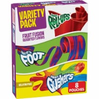 Fruit Roll Ups Fruit by the Foot Gushers Snacks Variety Pack 8 ct / 0.64 oz