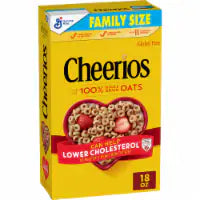 General Mills Cheerios Family Size Cereal 18 oz